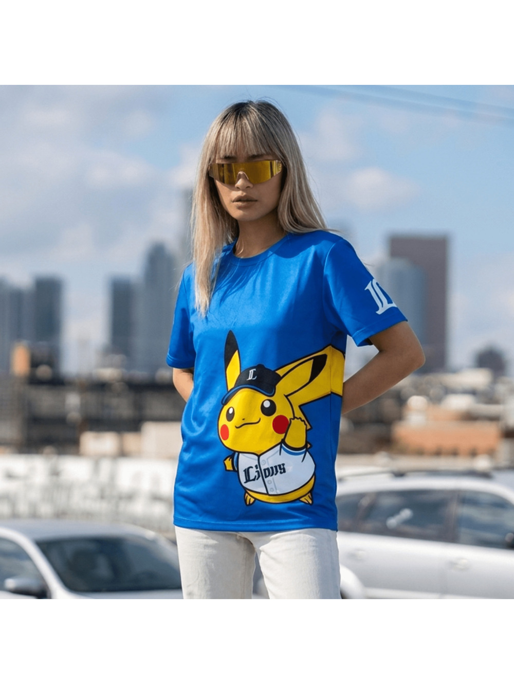 New Limited 2026 Saitama Seibu Lions × Pokémon Pikachu Giveaway Jersey Shirt - Picture 5 of 5